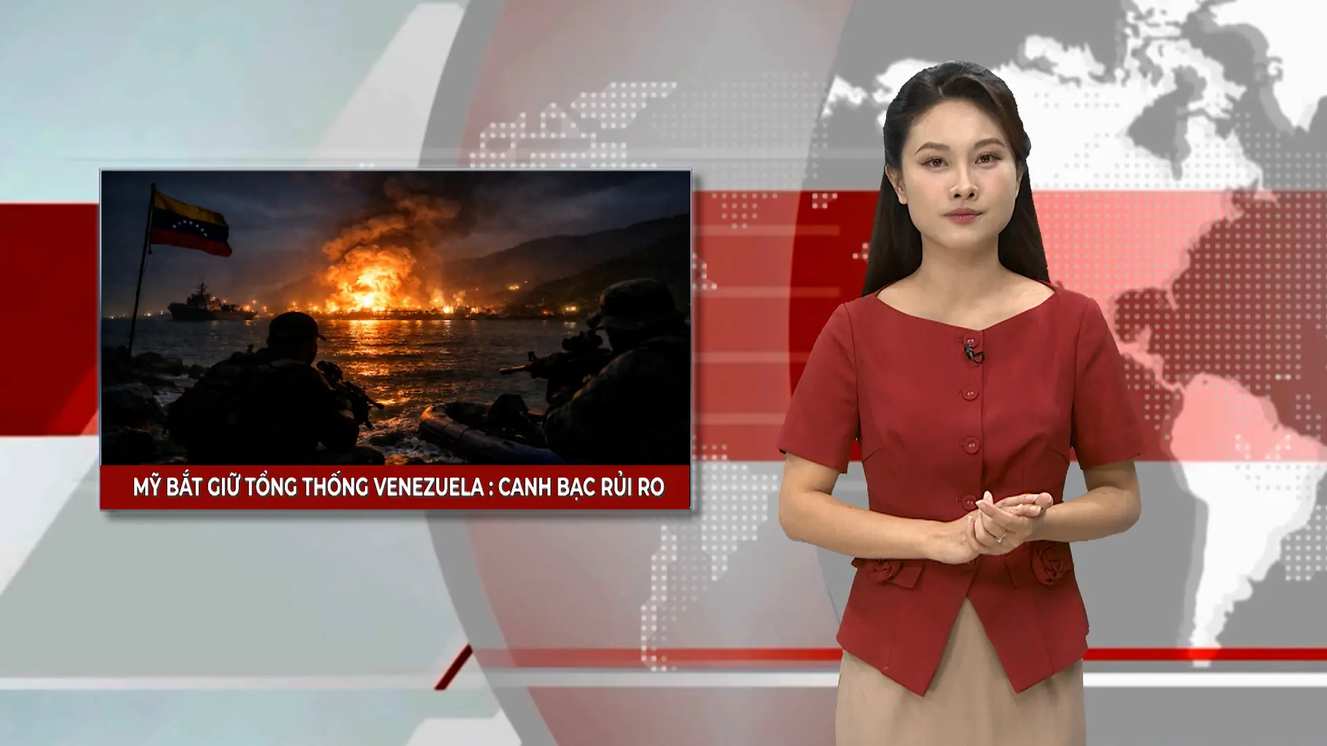 Mỹ bắt giữ Tổng thống Venezuela: Canh bạc rủi ro | Nhìn ra thế giới | 04/01/2026